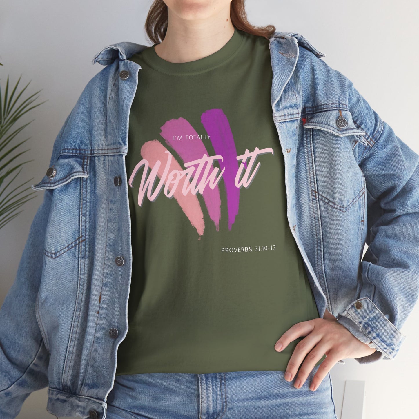 "Totally Worth It" Women's Motivational Graphic T‑Shirt