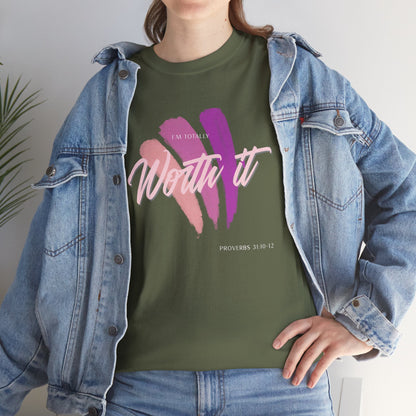 "Totally Worth It" Women's Motivational Graphic T‑Shirt
