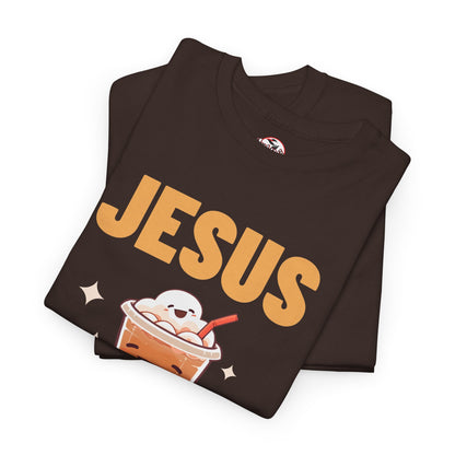 “Jesus and My Latte” Faith & Coffee Unisex Graphic Tee