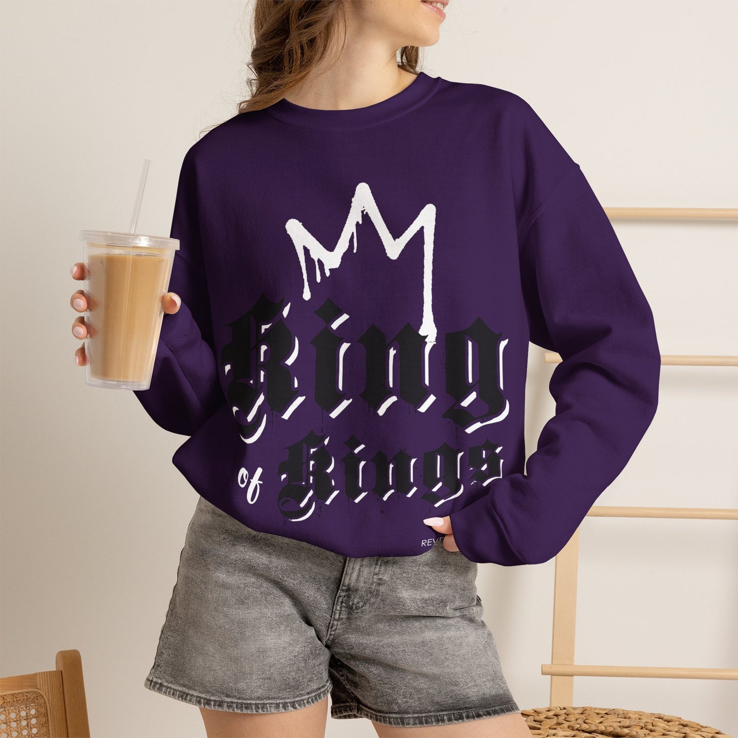 "King of Kings" Inspirational Crewneck Sweatshirt
