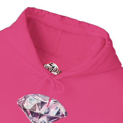 "No pressure, no Diamond" Inspirational Graphic Pullover Hoodie