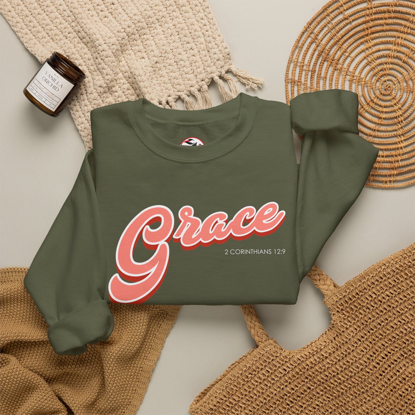 "Grace" Inspirational Crewneck Sweatshirt