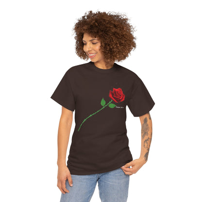 "Fearfully and Wonderfully Made" Rose Affirmative Graphic T-Shirt