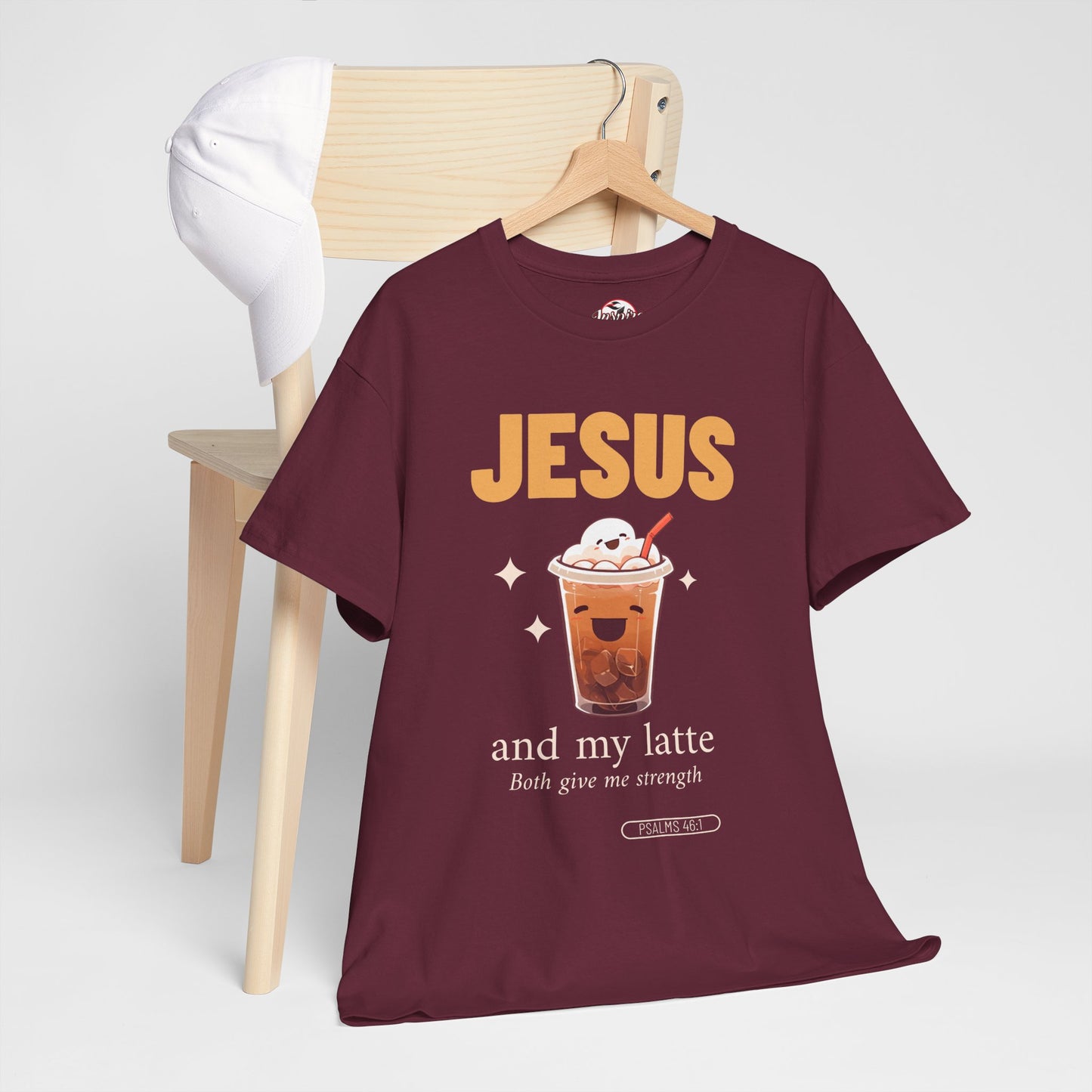 “Jesus and My Latte” Faith & Coffee Unisex Graphic Tee