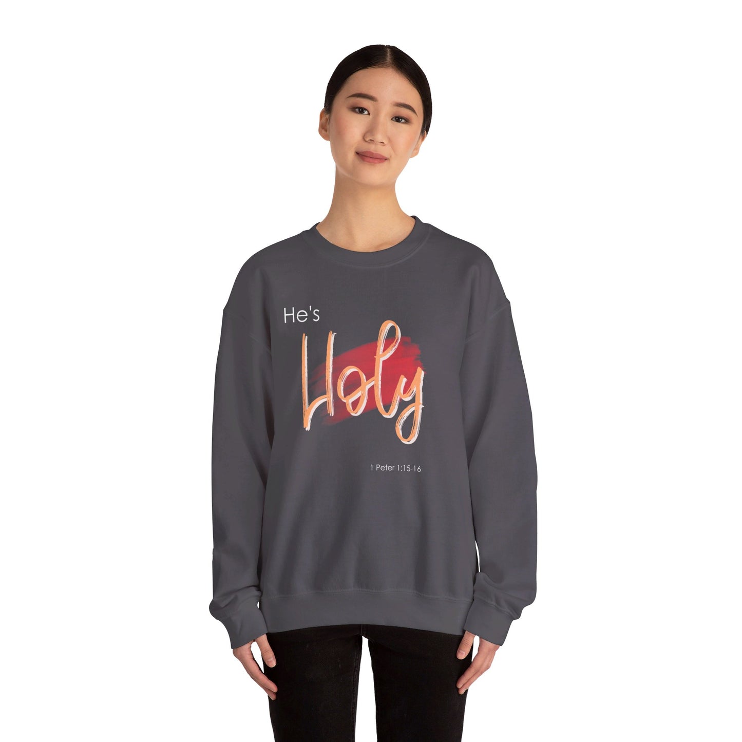 He's Holy Unisex Heavy Blend™ Crewneck Sweatshirt