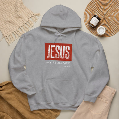 "Jesus My Redeemer" Inspirational Pullover Hoodie