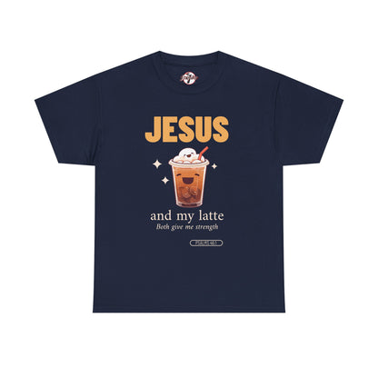 “Jesus and My Latte” Faith & Coffee Unisex Graphic Tee