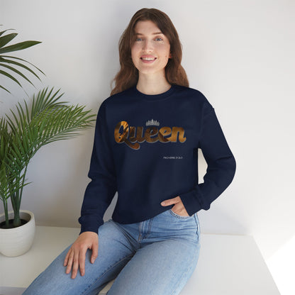 "Queen" Women's Inspirational Pullover Sweatshirt
