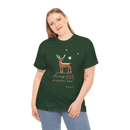 "Loving Doe Graceful Deer" Women's Inspirational Graphic T-Shirt