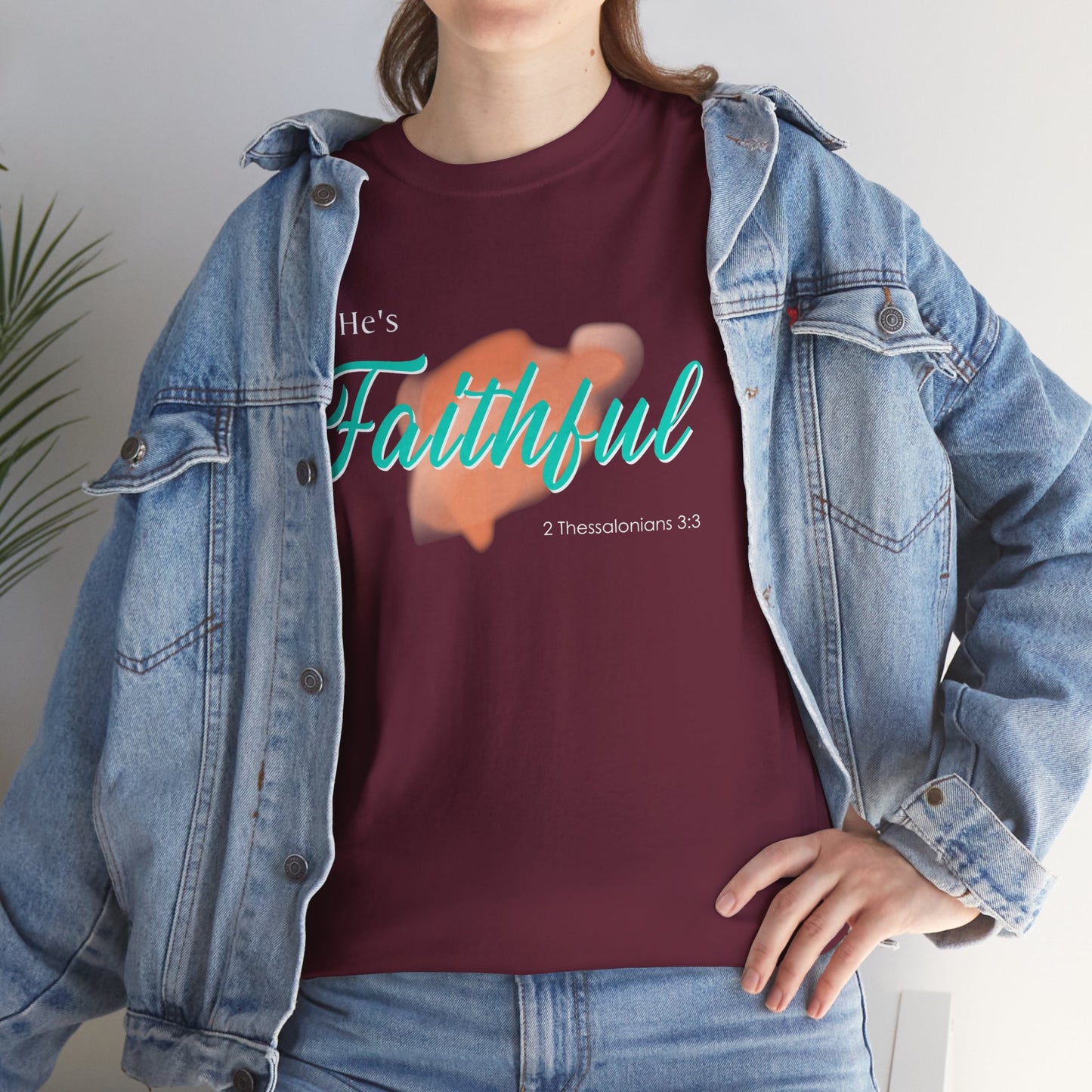 "He’s Faithful" Inspirational Women's T-Shirt