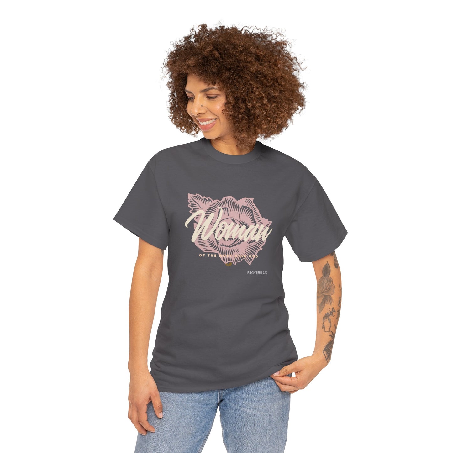 Woman of the Most High God Women's Heavy Cotton Tee