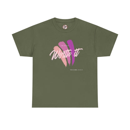 "Totally Worth It" Women's Motivational Graphic T‑Shirt