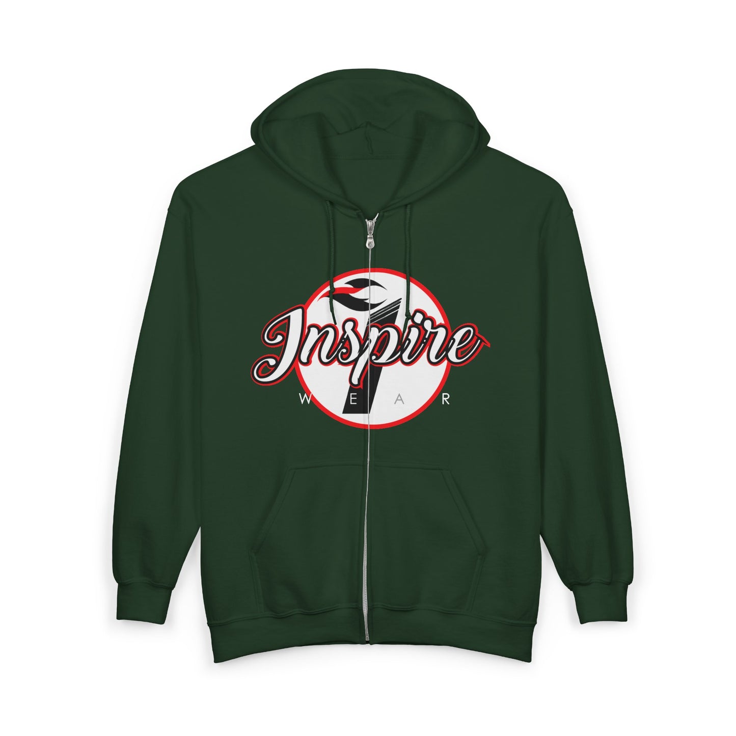 Inspire Logo Motivational Full Zip Hoodie