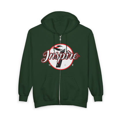 Inspire Logo Motivational Full Zip Hoodie
