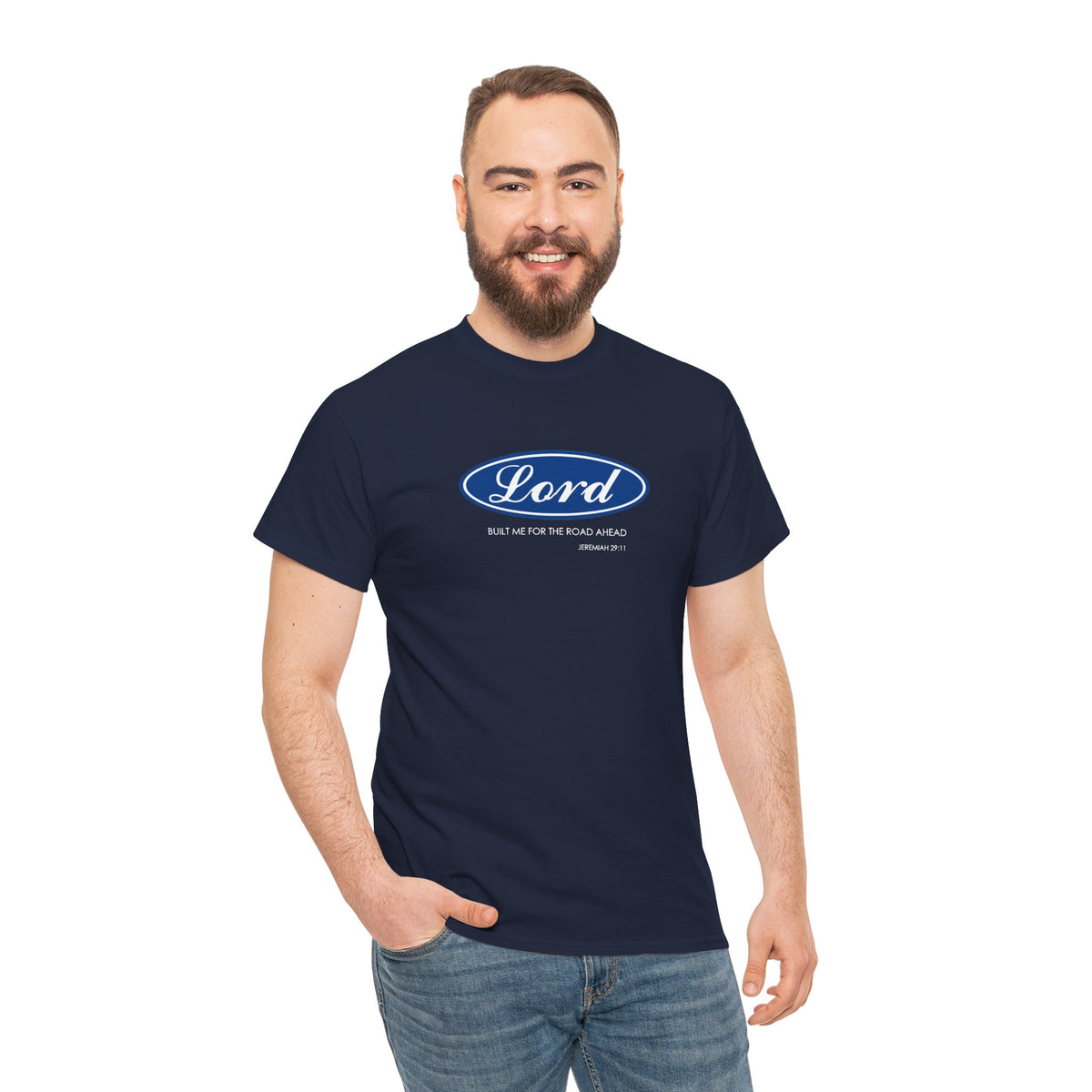 Lord Built Me Inspirational Crewneck T-Shirt
