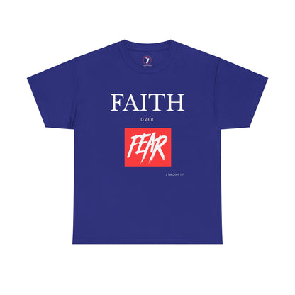 Faith Over Fear Men's Unisex Heavy Cotton Tee