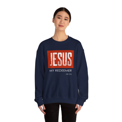 "Jesus My Redeemer" Inspirational Crewneck Sweatshirt