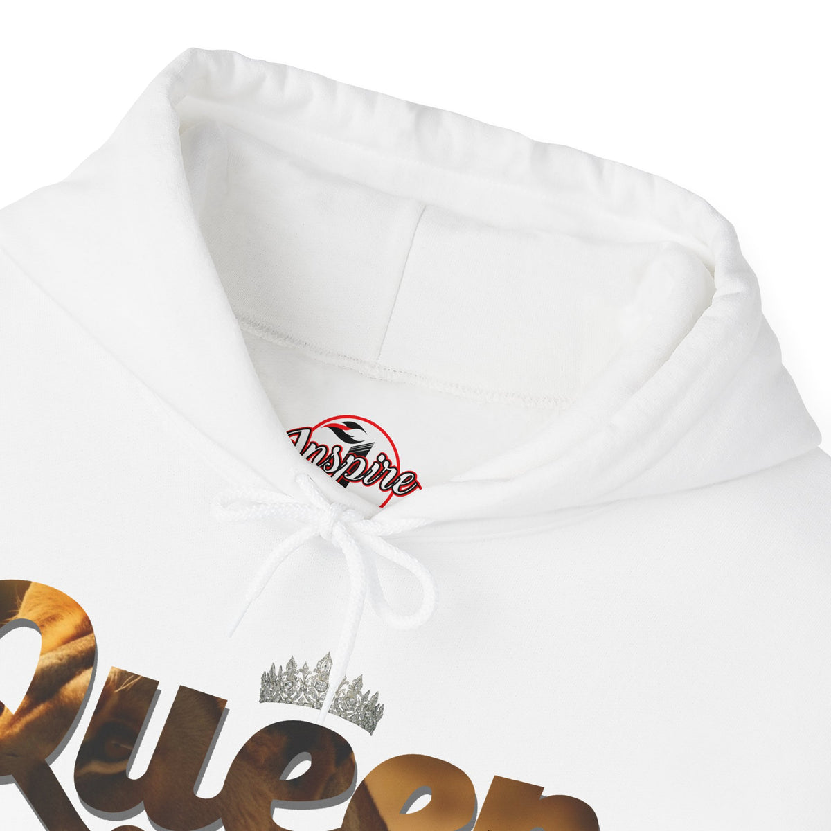 "I am Queen" Womens Affirmation Heavy Blend™ Hooded Sweatshirt