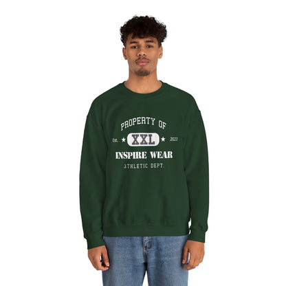 "Property of Inspire Wear" Athletic Crewneck Sweatshirt