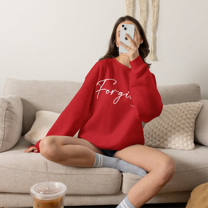 "Forgiven" Inspirational Pullover Crewneck Sweatshirt