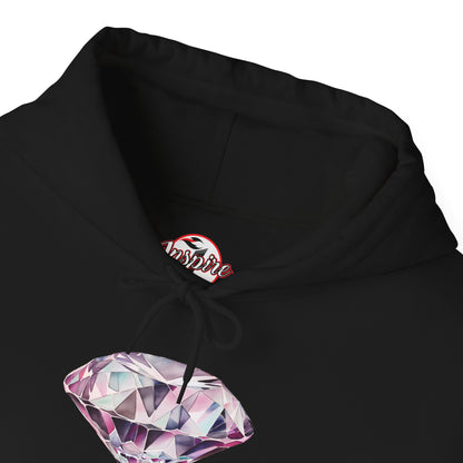 "No pressure, no Diamond" Inspirational Graphic Pullover Hoodie