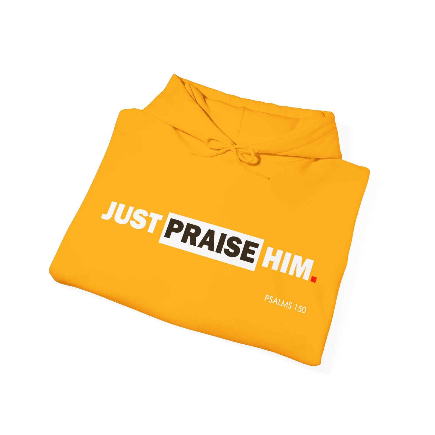 "Just Praise Him" Motivational Graphic Pullover Hoodie