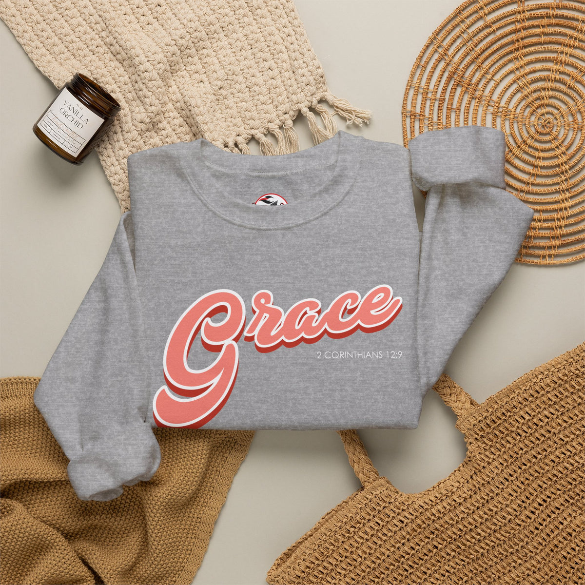 "Grace" Inspirational Crewneck Sweatshirt