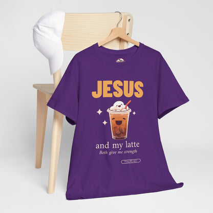 “Jesus and My Latte” Faith & Coffee Unisex Graphic Tee