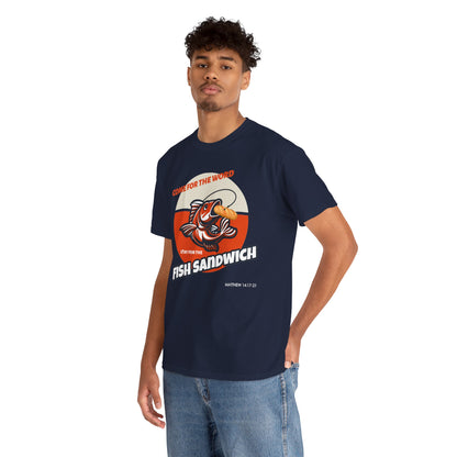 "Come for the Word" Fish Sandwich Graphic T-Shirt
