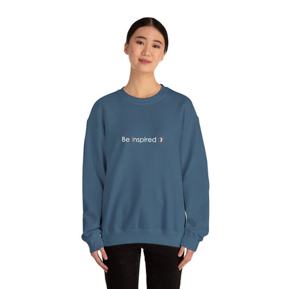 "Be Inspired" Embroidered Crewneck Sweatshirt