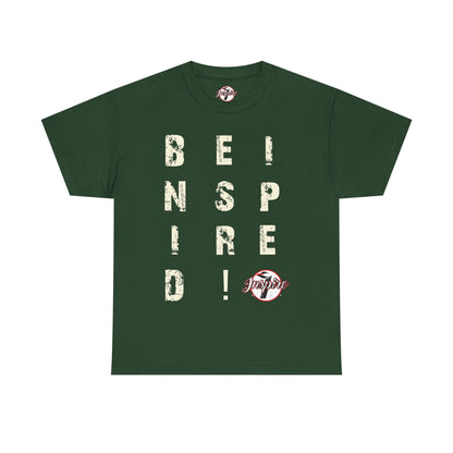 "Be Inspired" Motivational Vertical Graphic T-Shirt