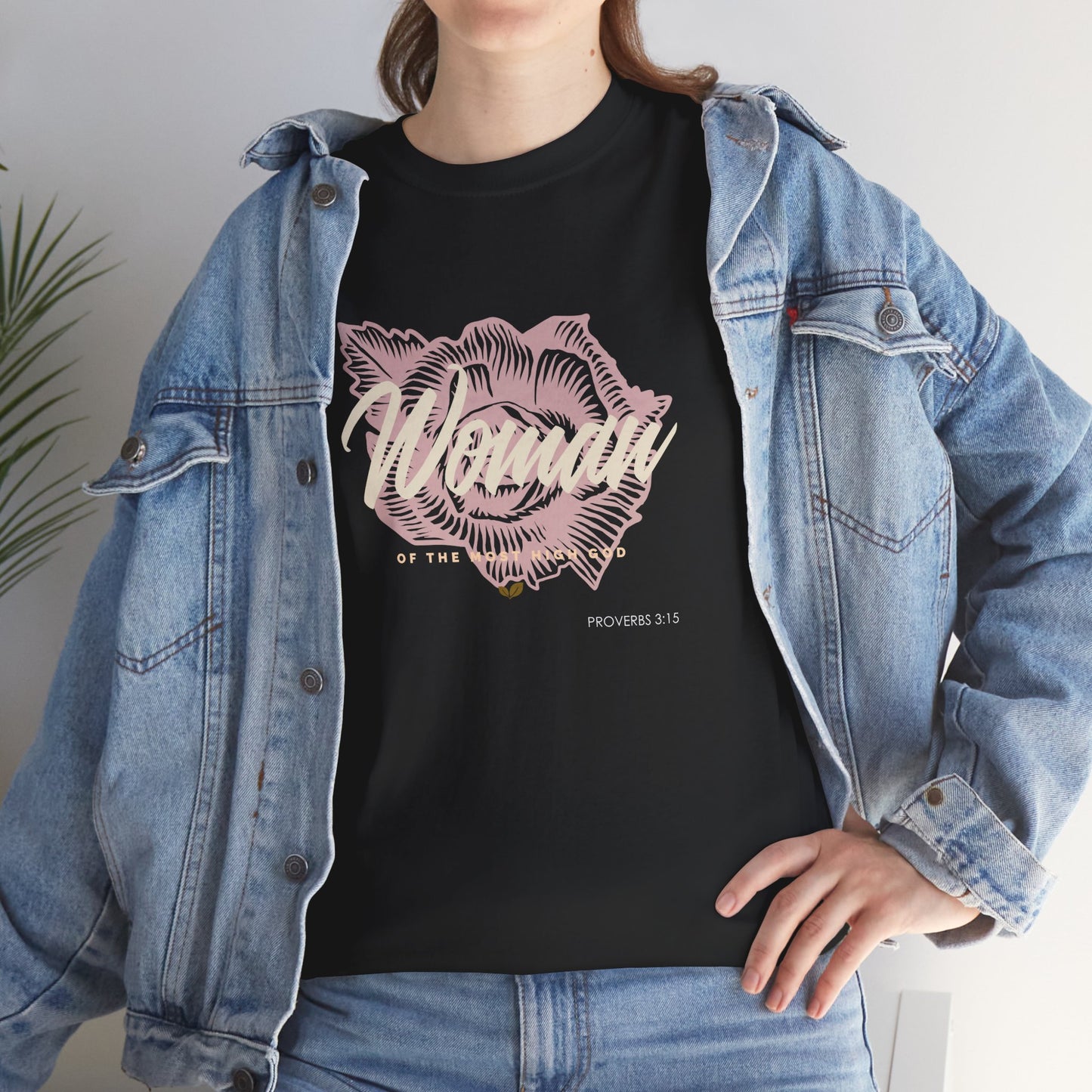 Woman of the Most High God Women's Heavy Cotton Tee