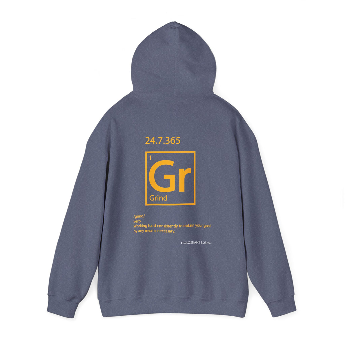 "Grind" Motivational Unisex Pullover Hoodie