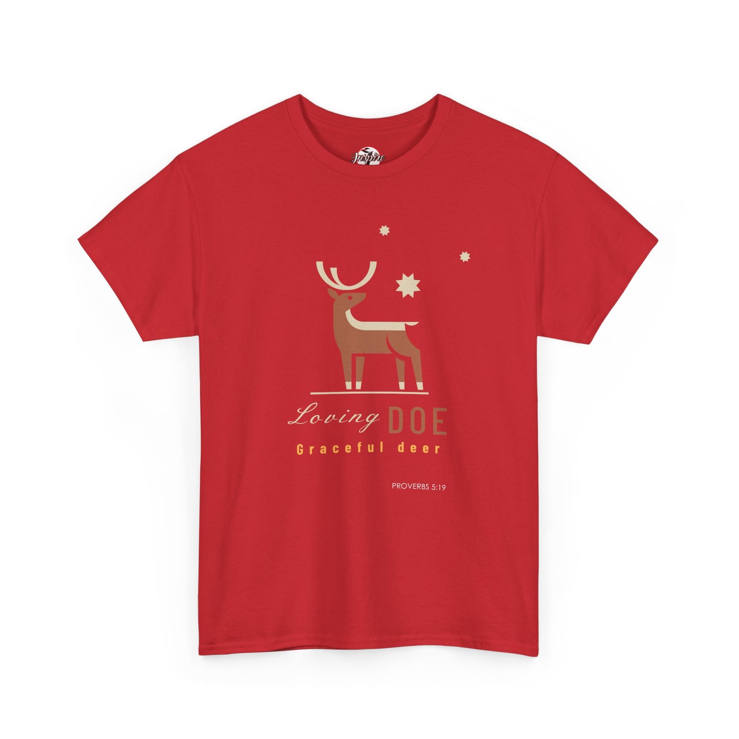 "Loving Doe Graceful Deer" Women's Inspirational Graphic T-Shirt