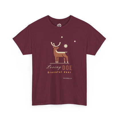 "Loving Doe Graceful Deer" Women's Inspirational Graphic T-Shirt