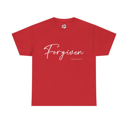 "Forgiven" Womens Christian Faith T-Shirt
