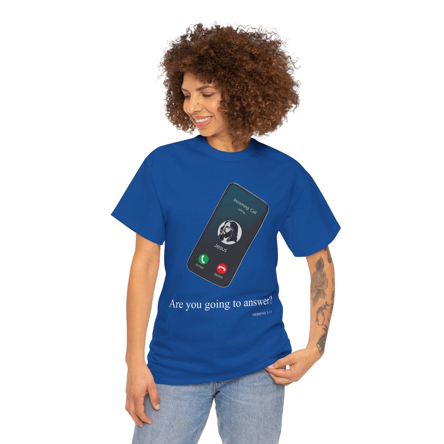 "Are You Going to Answer?" Inspirational Graphic Tee