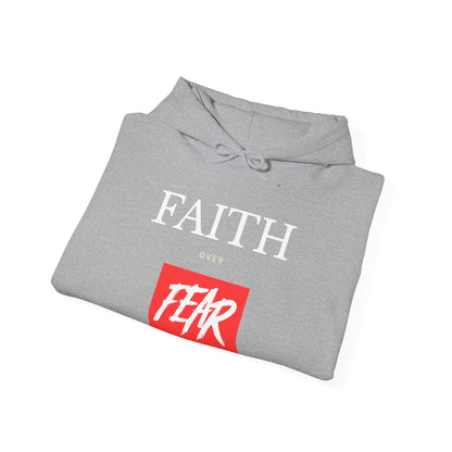 "Faith Over Fear" Inspirational Pullover Hoodie
