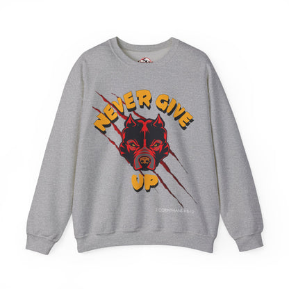 "Never Give Up" Crewneck Sweatshirt
