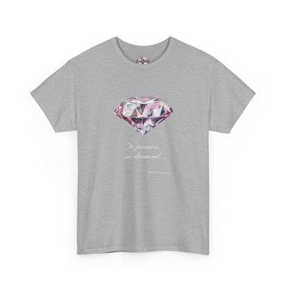 "No Pressure, No Diamond" Women's Inspirational Graphic T-Shirt