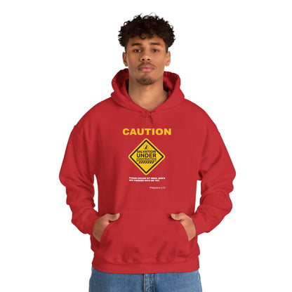 "Caution Salvation Under Construction" Graphic Pullover Hoodie