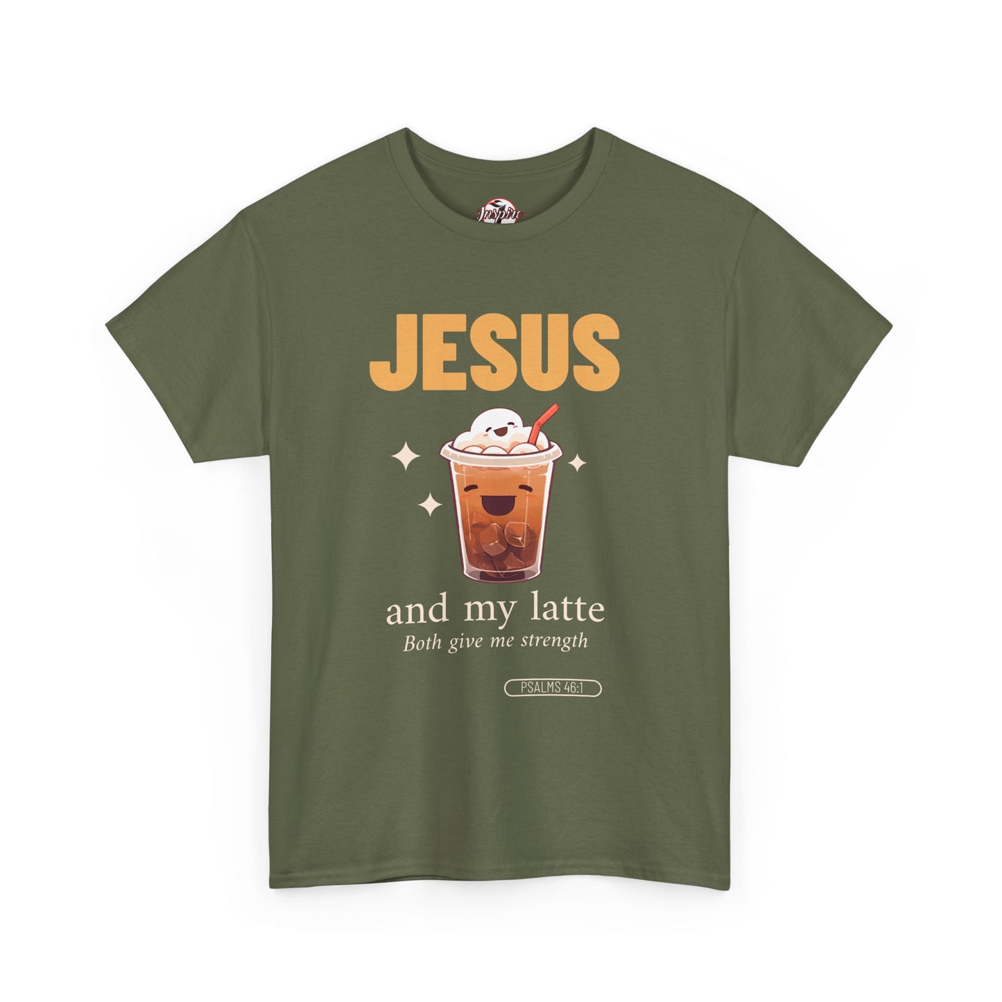“Jesus and My Latte” Faith & Coffee Unisex Graphic Tee