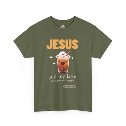 “Jesus and My Latte” Faith & Coffee Unisex Graphic Tee