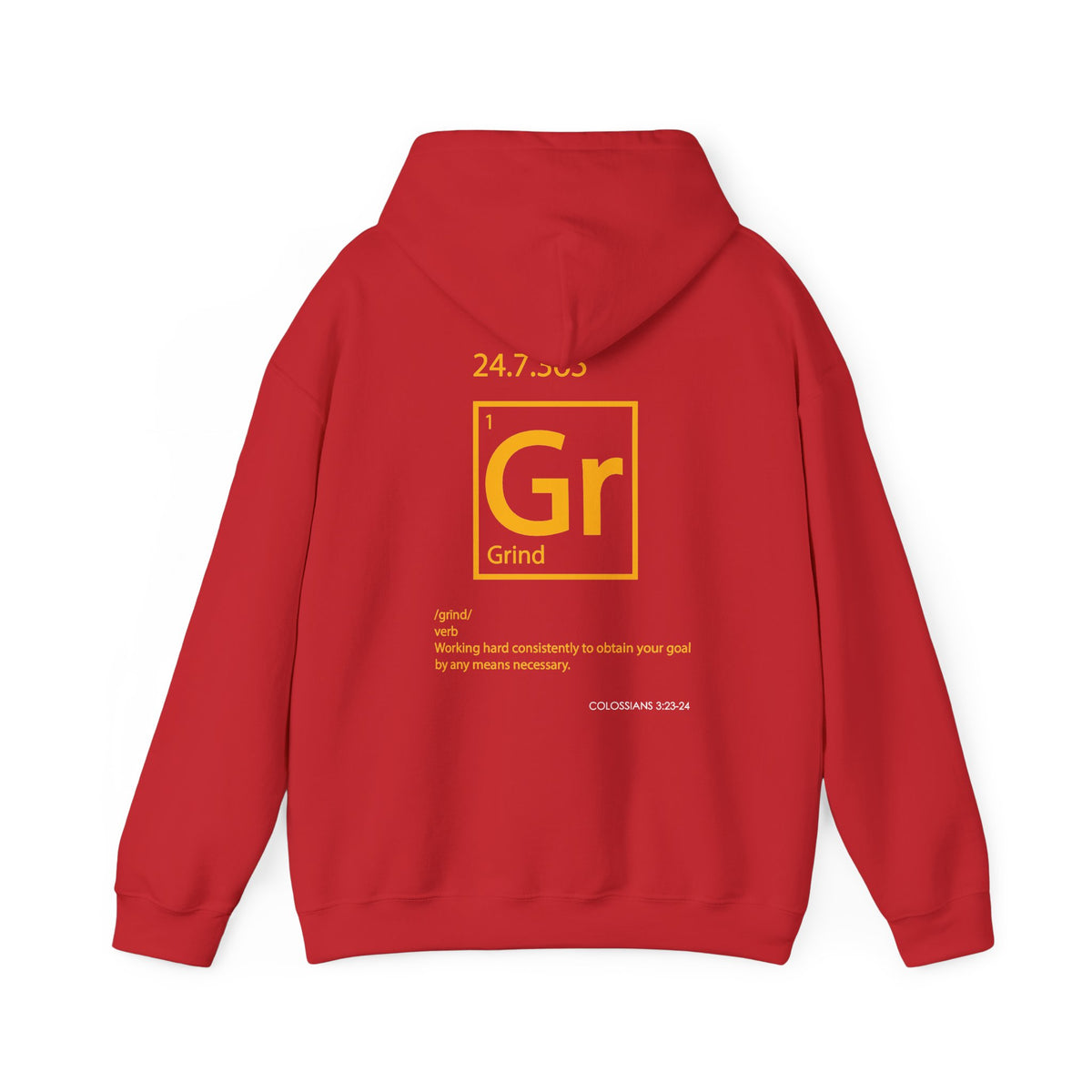 "Grind" Motivational Unisex Pullover Hoodie
