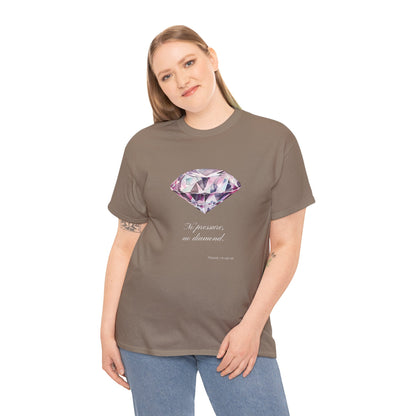 "No Pressure, No Diamond" Women's Inspirational Graphic T-Shirt