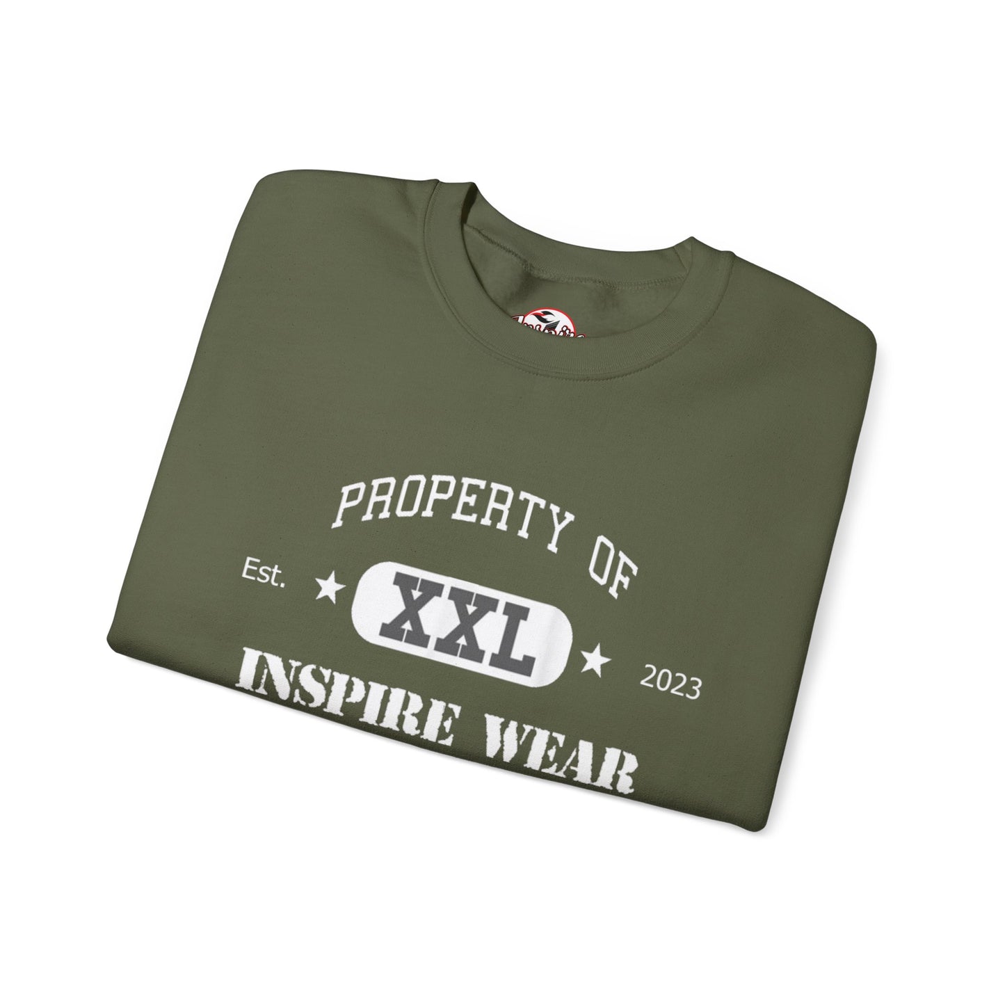 "Property of Inspire Wear" Athletic Crewneck Sweatshirt