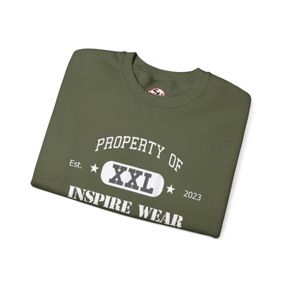 "Property of Inspire Wear" Athletic Crewneck Sweatshirt