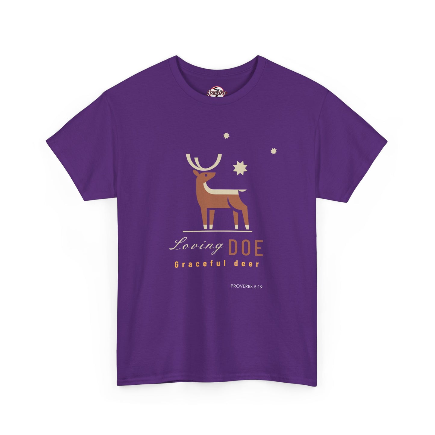 "Loving Doe Graceful Deer" Women's Inspirational Graphic T-Shirt