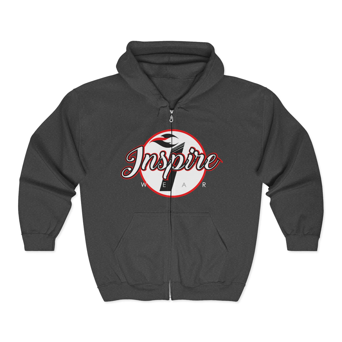 Inspire Logo Motivational Full Zip Hoodie