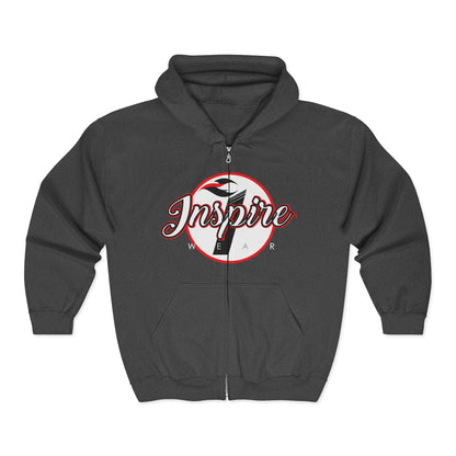 Inspire Logo Motivational Full Zip Hoodie